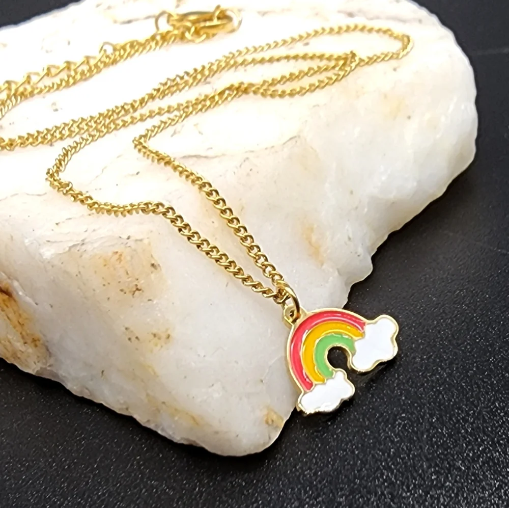 14kt Gold plated/Melchior Pendant Baby Floral Luxury Gift